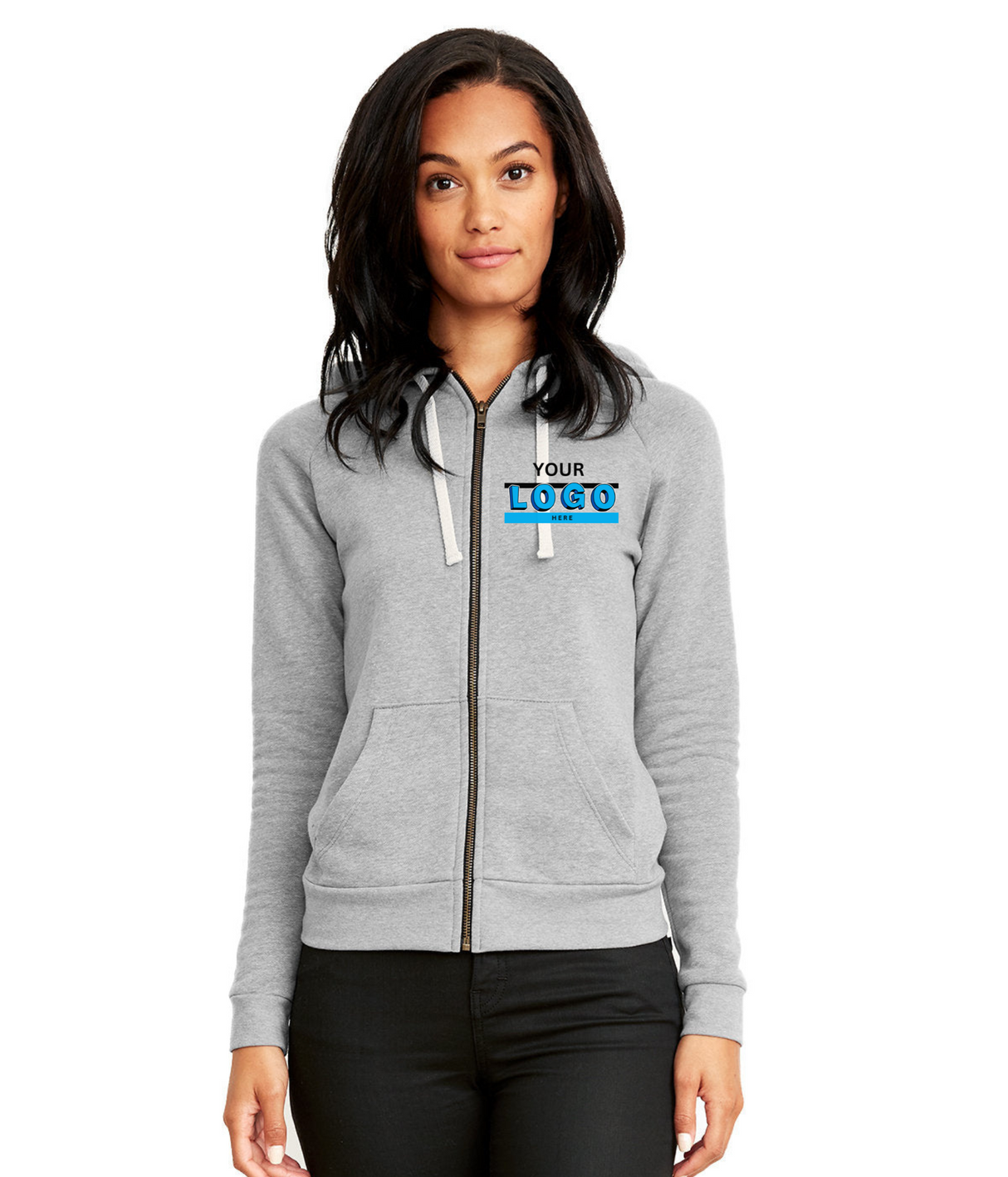 Next Level 9603 Ladies' PCH Raglan Zip Hoodie