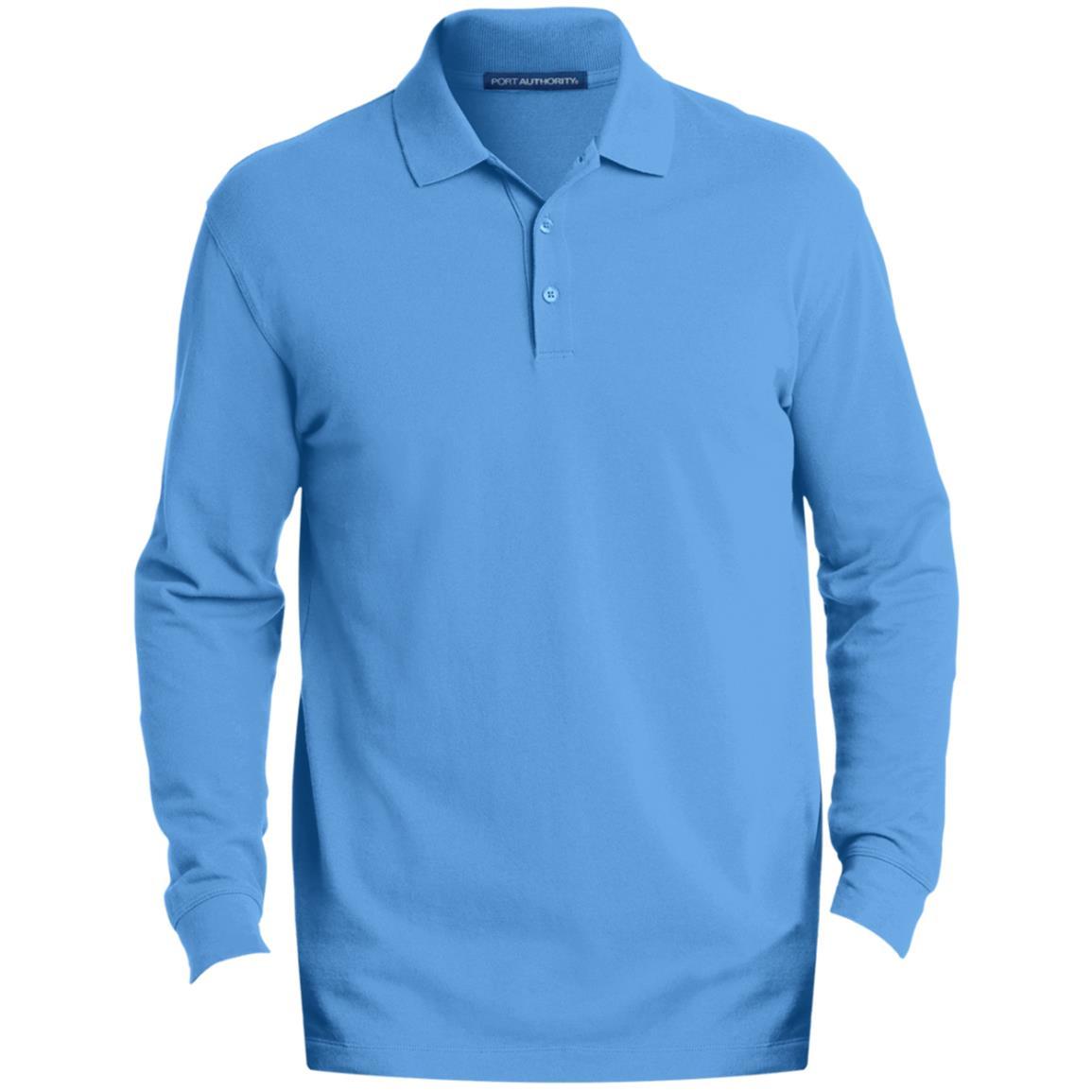 Port Authority Mens EZCotton™ LS Polo