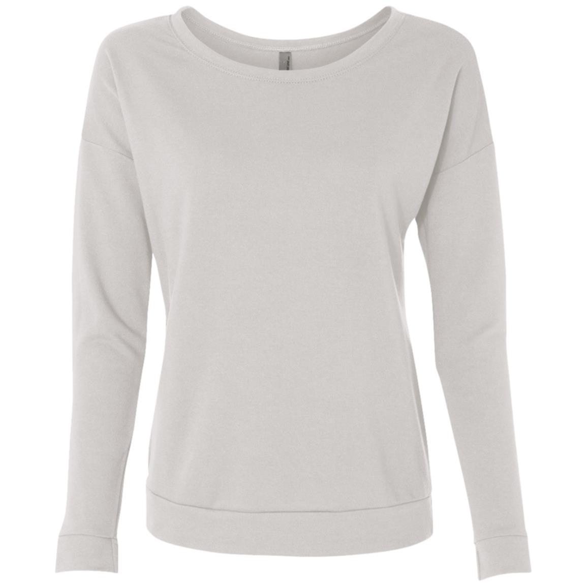 Next Level Ladies French Terry Scoop Crew Sweatshirt