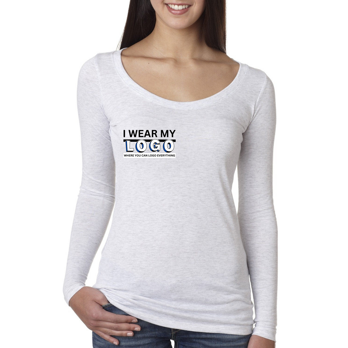Next Level 6731 Ladies' Triblend Long-Sleeve Scoop